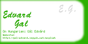 edvard gal business card