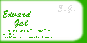 edvard gal business card